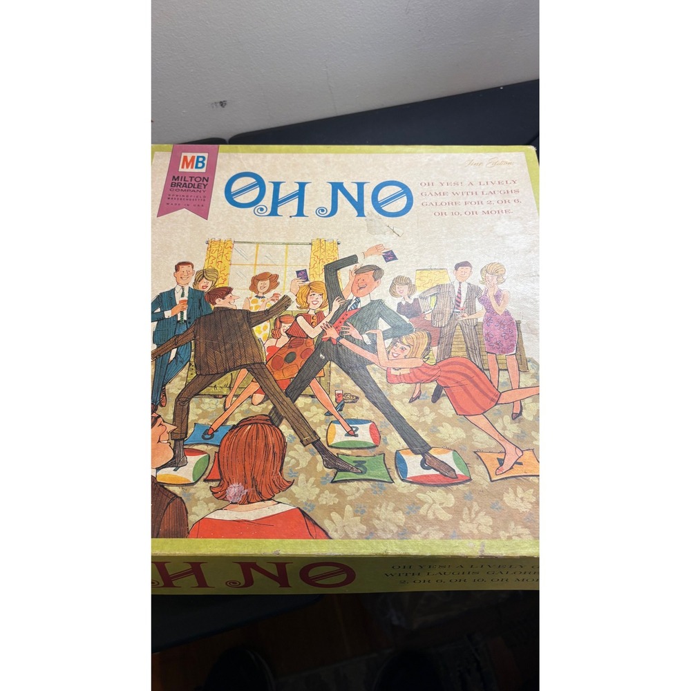 Vintage Milton Bradley Oh No Board Game 5622 Fine Edition Retro Party Game USA